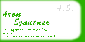 aron szautner business card